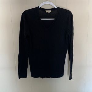 Loft black v neck sweater
